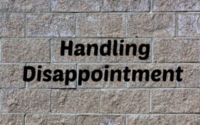 Handling Disappointment