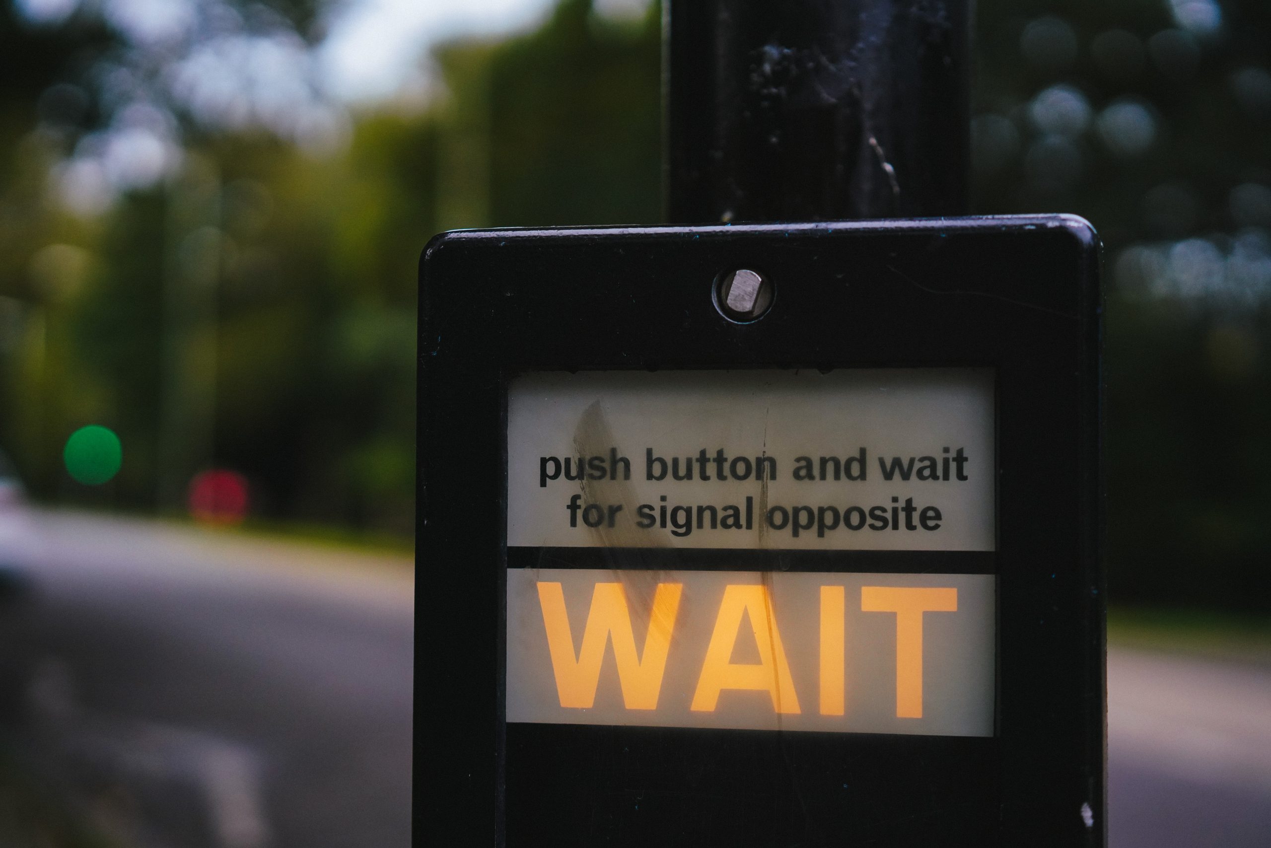 pedestrian wait sign