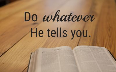 Chosen Reflections: Do Whatever He Tells You