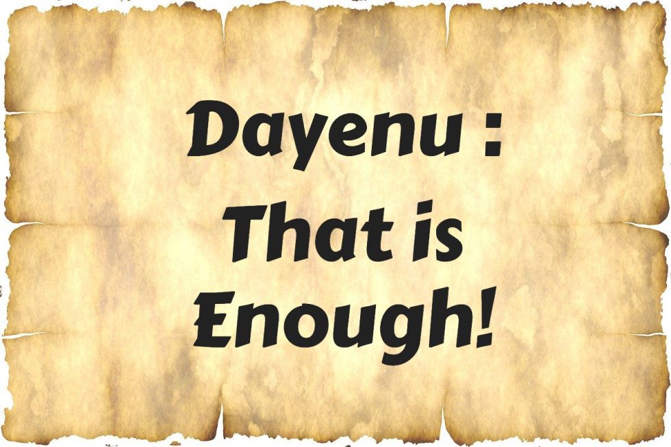 Dayenu That is Enough Ava Pennington