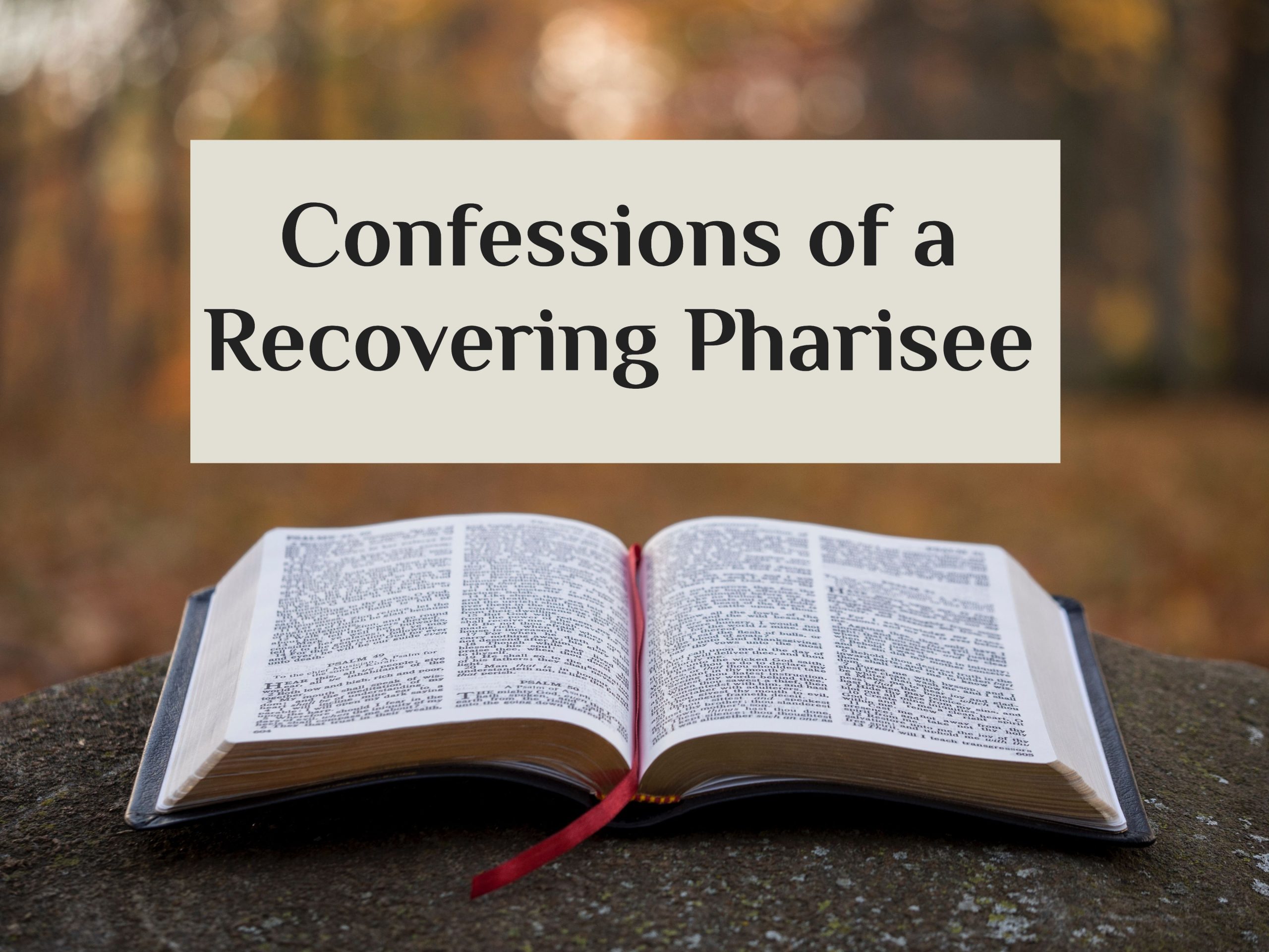 Bible - Confessions of a Recovering Pharisee