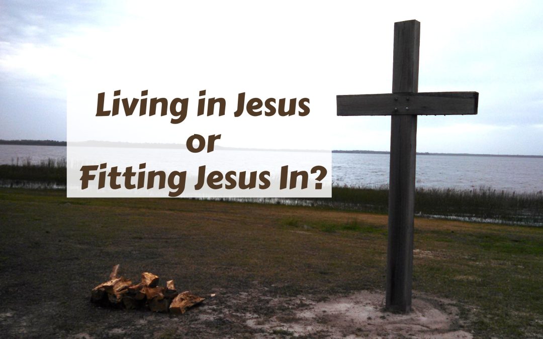 Living in Jesus or Fitting Jesus In?